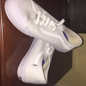 Men’s vans white sneaker